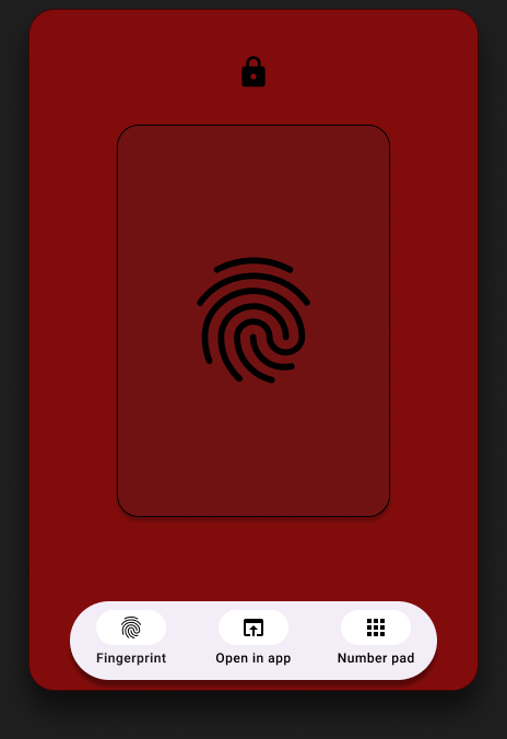 Lo-fi prototype — fingerprint lock